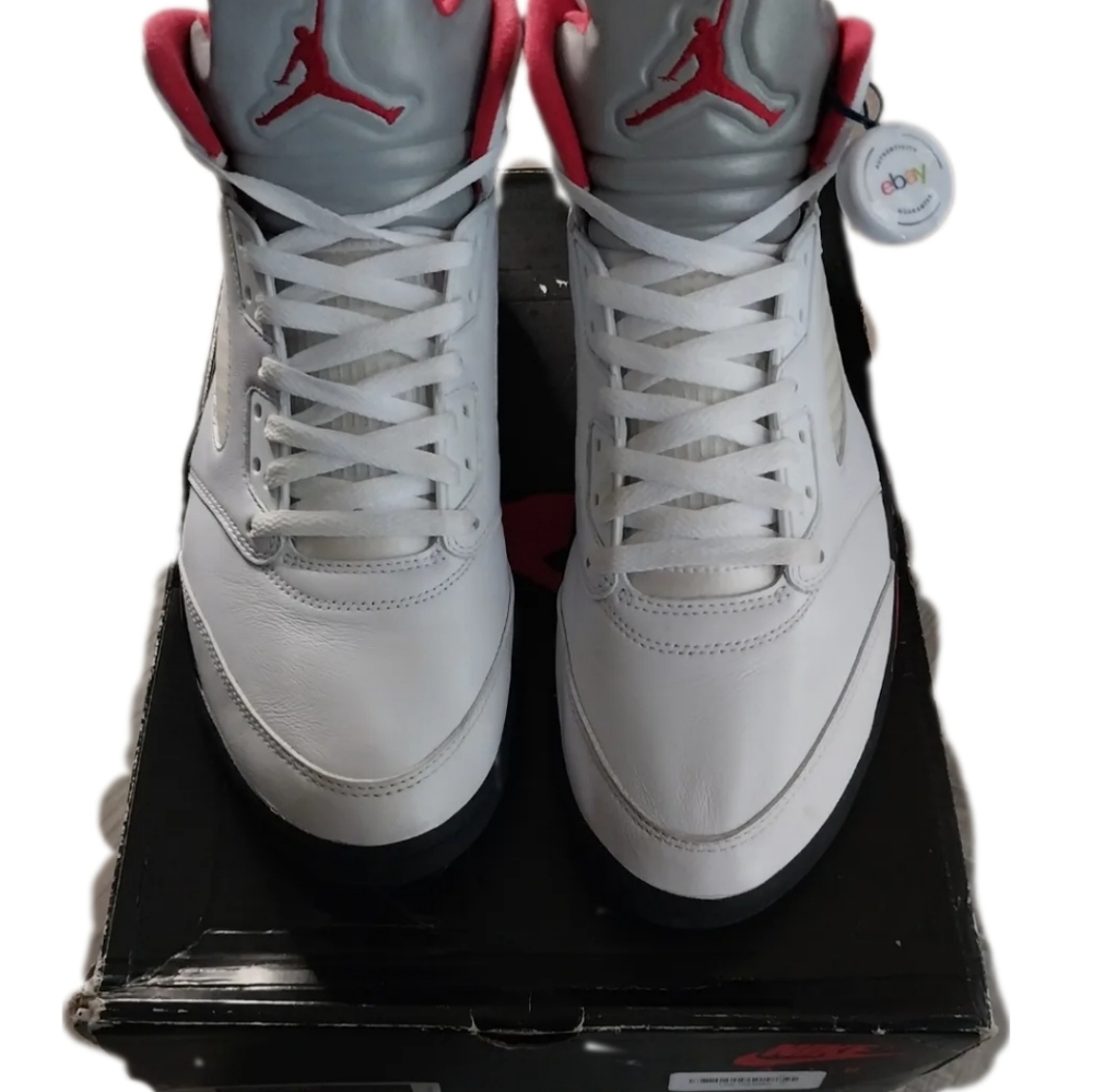 Nike Air Jordan Retro White OG 5s W/ Nike Air on back Size 12 - Picture 3 of 12